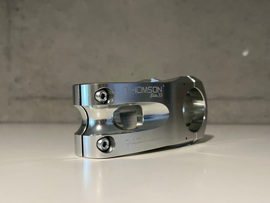 THOMSON MTB STEM X4 シルバー　60mm/0度