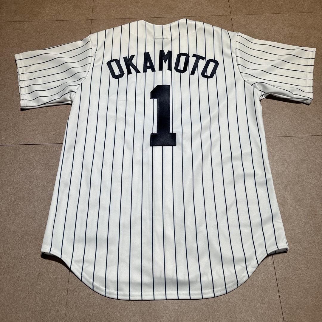 ニューヨークヤンキース　NY ユニフォーム　ベースボールシャツ　野球　応援 M