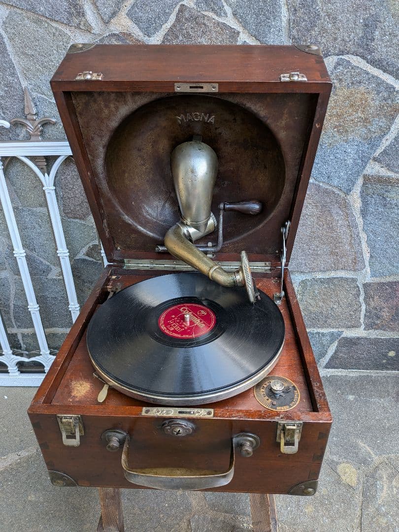 長*一様 アメリカ 1920-30年代製 Magna マグナ 上蓋裏 反響装置式