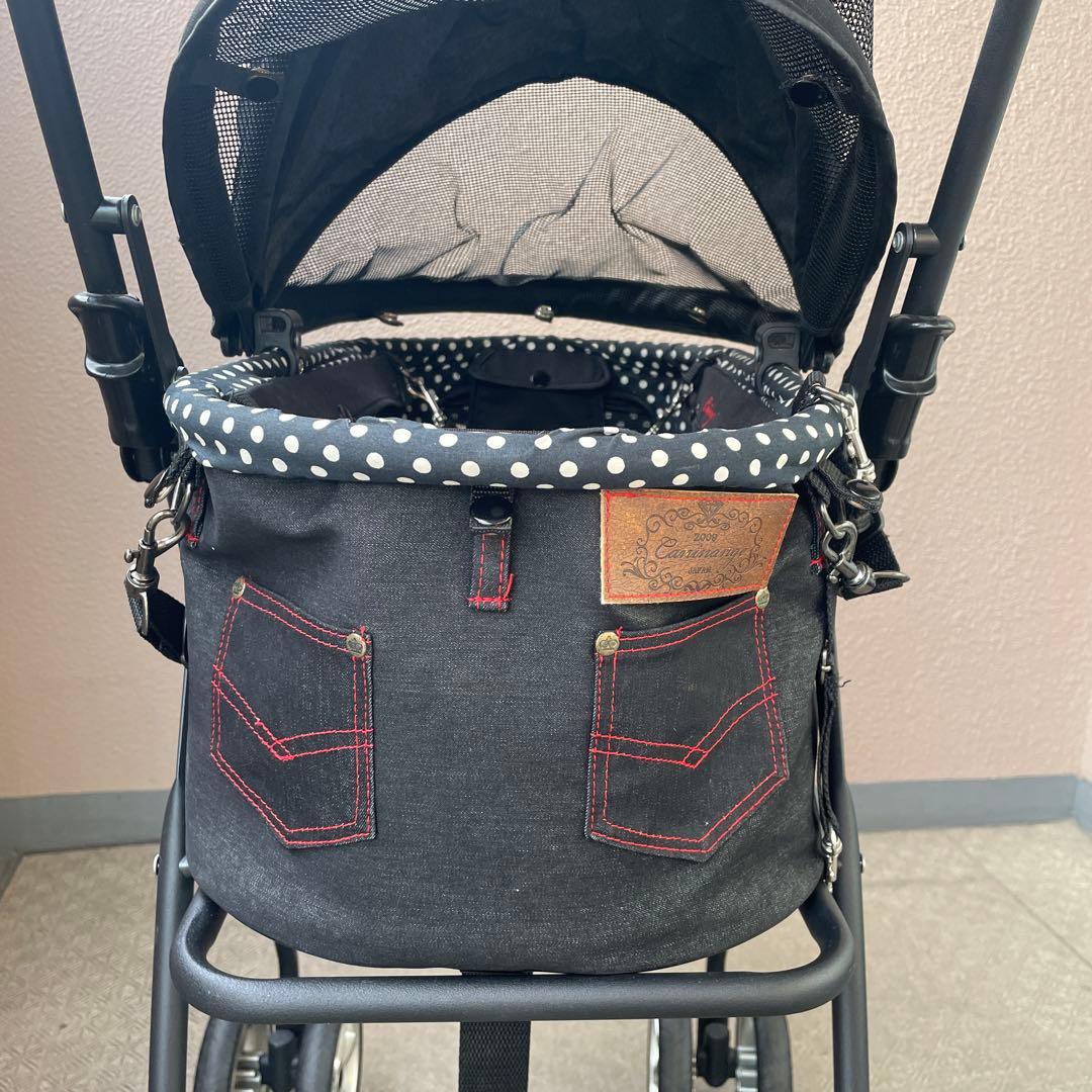 天使のカート シャンアンジェ クラシックデニム Sサイズ　ドット柄　カート付き