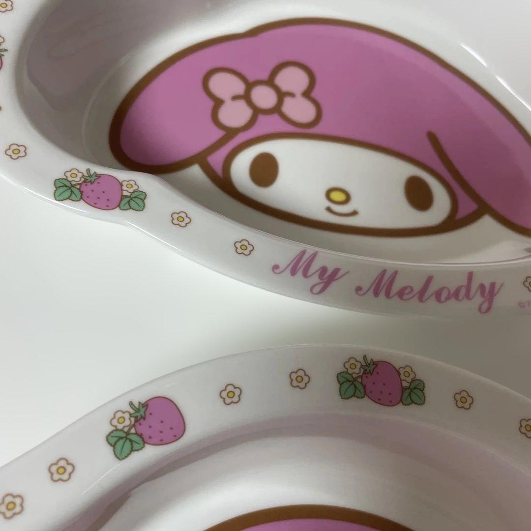 My Melody ストロベリー デザイン 陶器皿