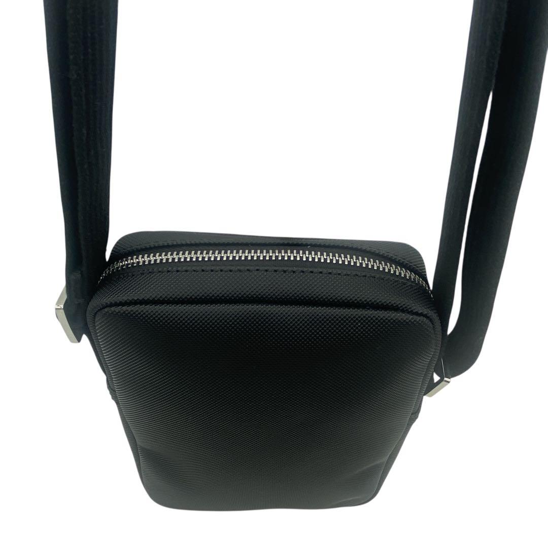 【未使用級】 LACOSTE ラコステ ショルダーバッグ ブラック