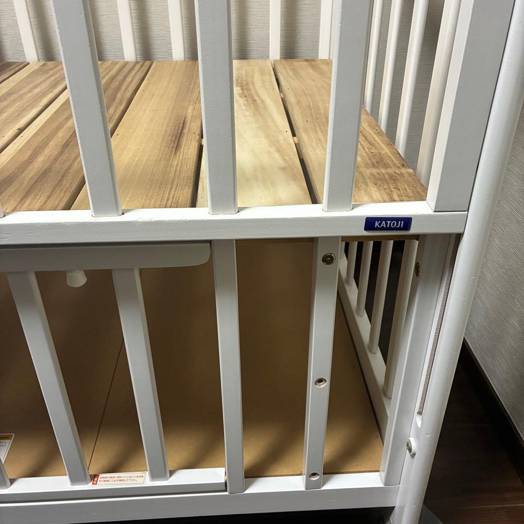 【愛知県直接引取】カトージ ベビーベッド タチベッド 床板すのこ KATOJI