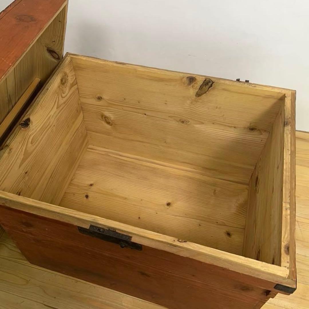大型　木箱　飾り台　M083　古道具　古家具　和家具　ビンテージ　アンティーク