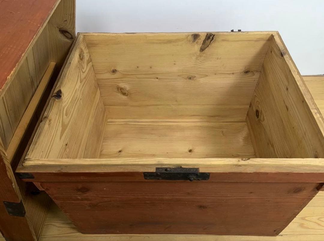 大型　木箱　飾り台　M083　古道具　古家具　和家具　ビンテージ　アンティーク