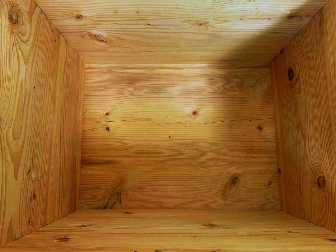 大型　木箱　飾り台　M083　古道具　古家具　和家具　ビンテージ　アンティーク