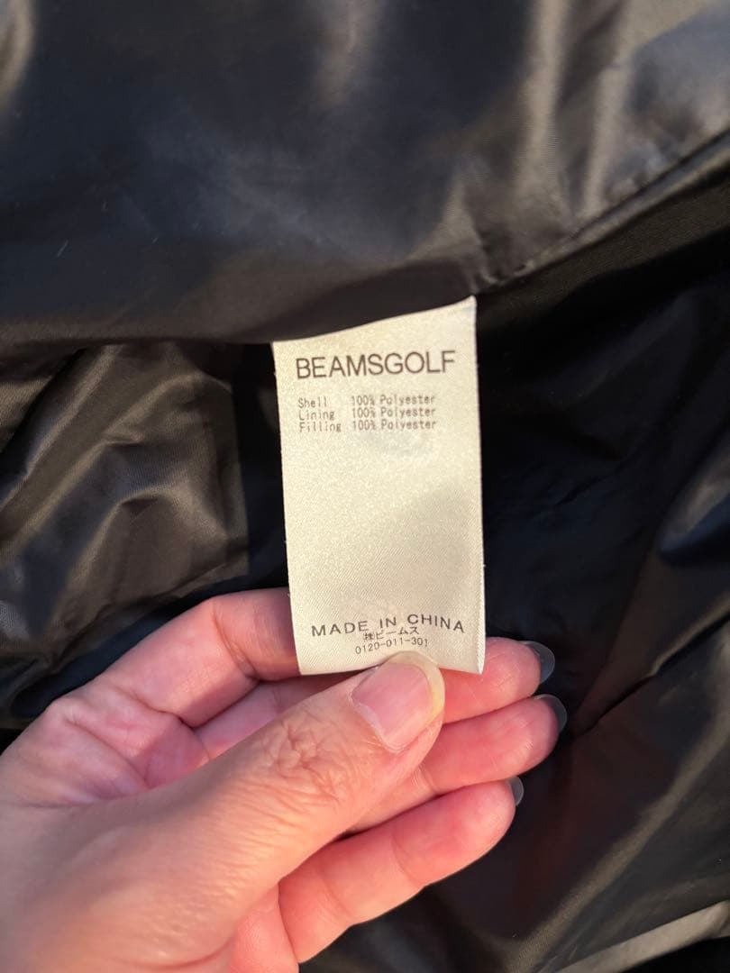 BEAMSGOLF フード付き ブラックベスト