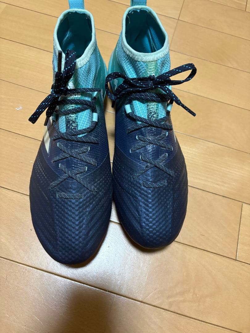 田中隼磨 直筆サイン入り、実着用スパイク 松本山雅 adidasエース17.1