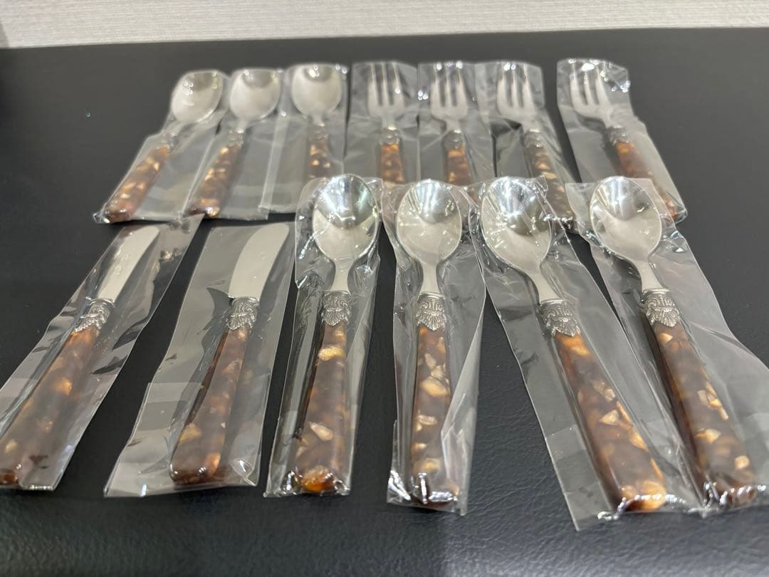 新品 イタリア製 エメ eme ティースプーン ティーフォーク 13本