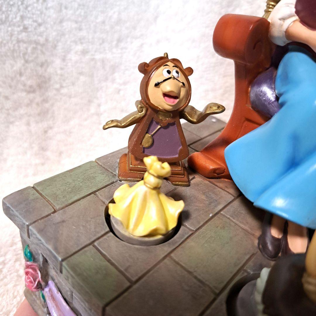 【美品】ディズニー 　美女と野獣オルゴール　アンティーク
