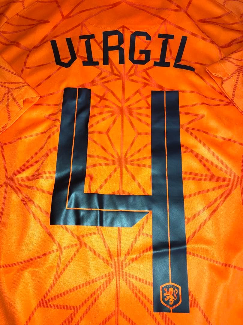 オランダ代表　ユニフォーム　ファンダイク　インポートM