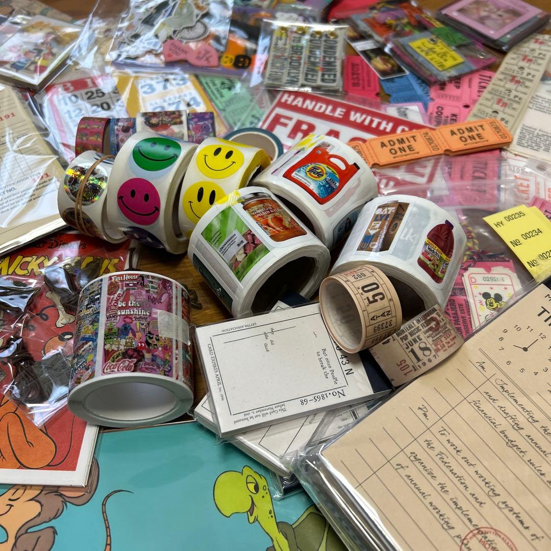 アメキャラヴィンテージ素材まとめ⭐️ロールシール、マスキングテープなど