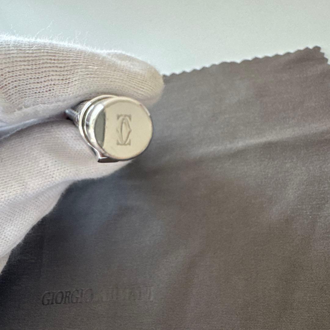 美品⭐️Cartier ボールペン サントスCドゥ　シルバーカラー