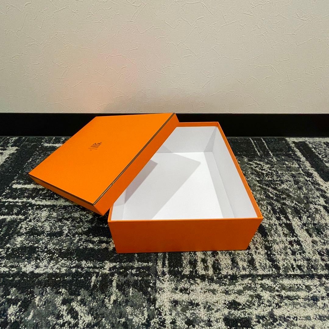 36 美品　HERMES　エルメス　ケリー25用　オレンジ　空箱　長方形