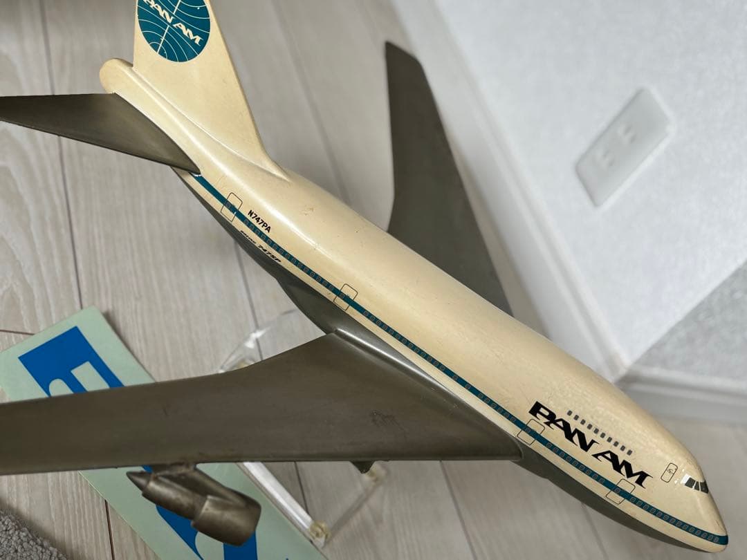 PAN AM ヴィンテージ 747SP 飛行機模型 社内展示用 全長55センチ！