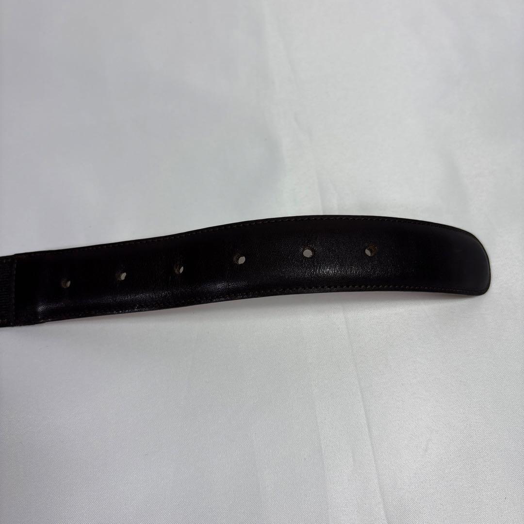 【美品】FENDI ベルト ズッカ柄 F金具 シルバー金具 15653 / 42