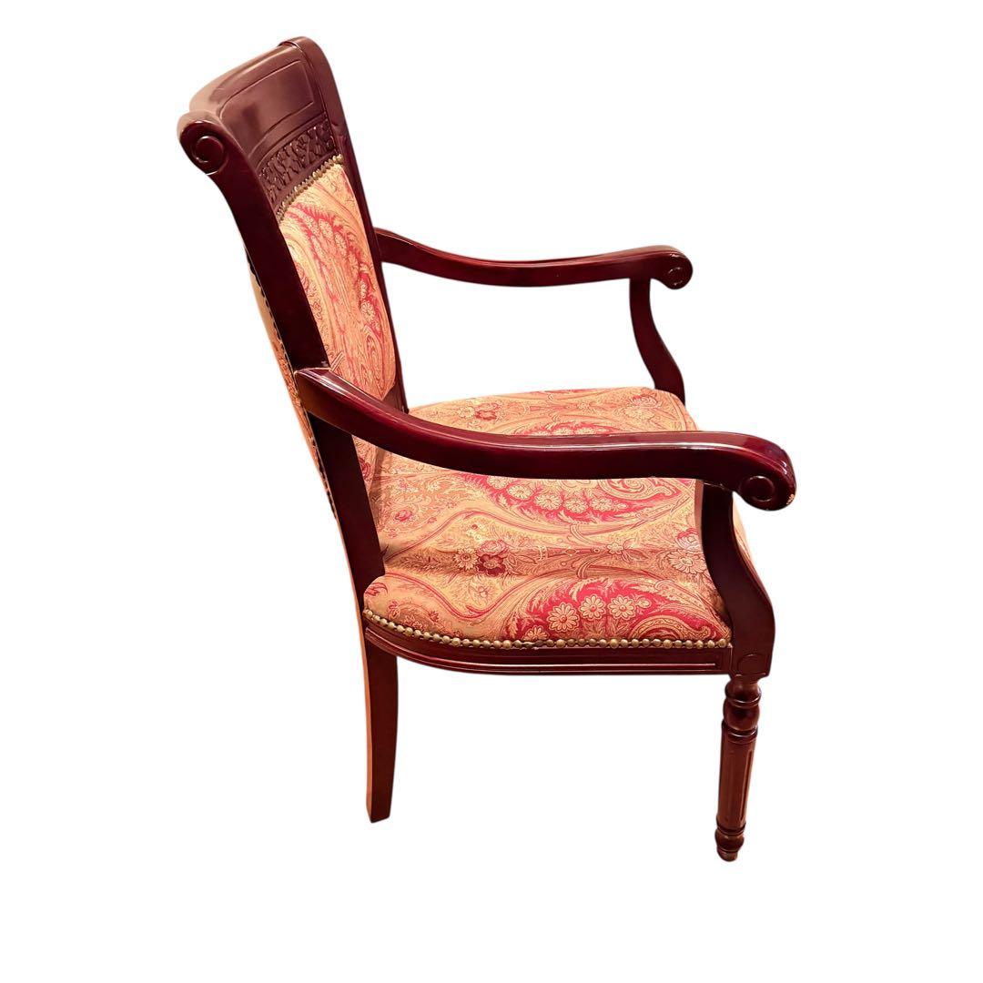 高級 無垢 フレンチ様式 アームチェア ゴブラン ルイ16世 店舗 アンティーク