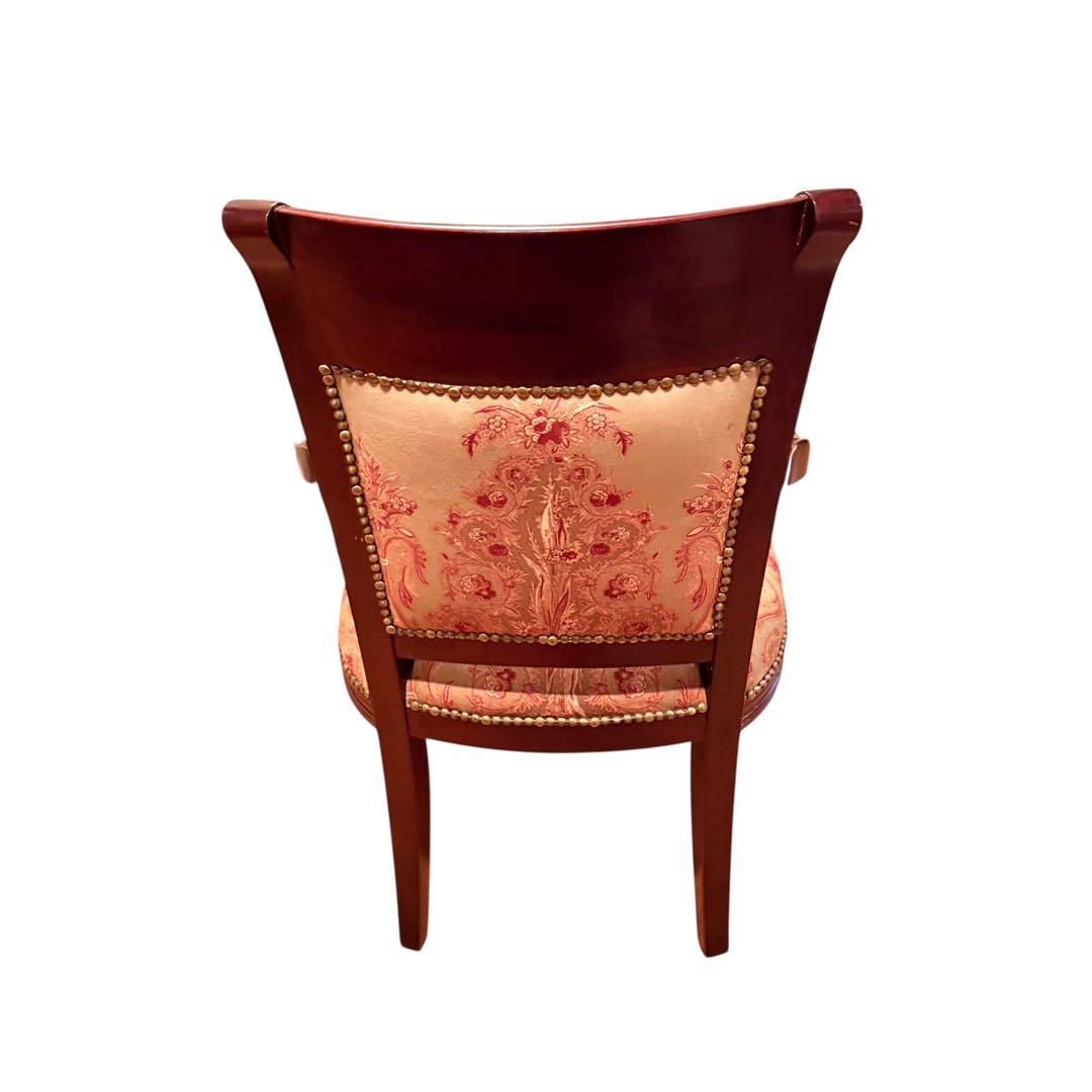 高級 無垢 フレンチ様式 アームチェア ゴブラン ルイ16世 店舗 アンティーク
