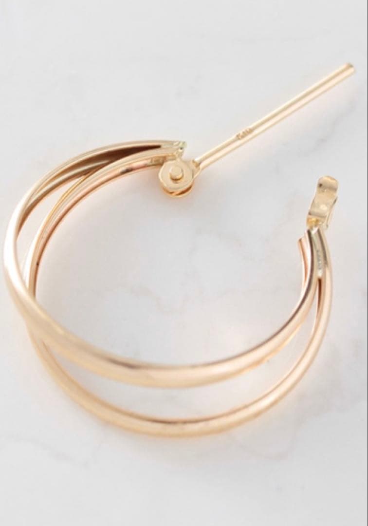 Noir de pupee k10 pierce フープ ノアールドプーペ　片耳