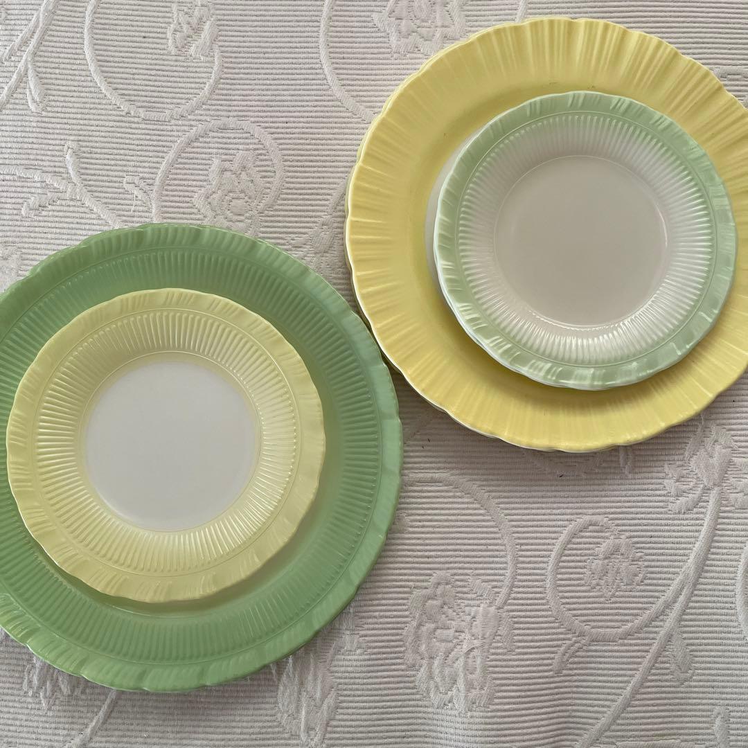 アメリカ　ビンテージ　マクベスエバンス　クレマックス　プレート　大小7枚組