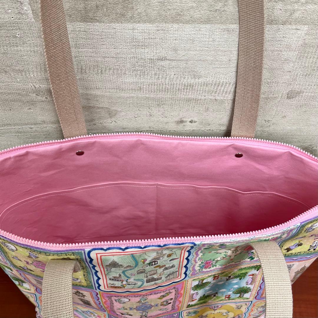 yukiemonハンドメイド　限定ハンカチコレクター　45㎝ビッグトートバック⑥