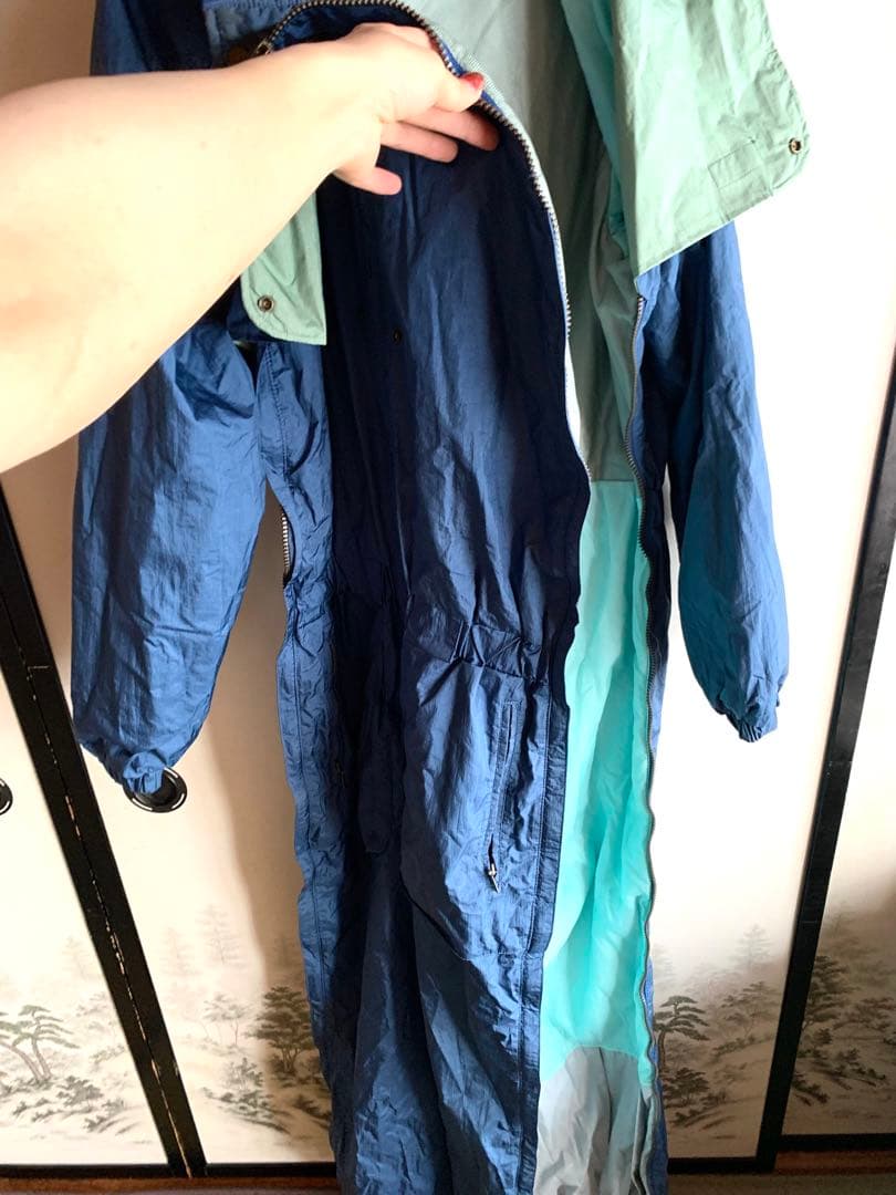 昭和レトロ DESCENTEデサント スキーウェア スノボつなぎジャンプスーツ③