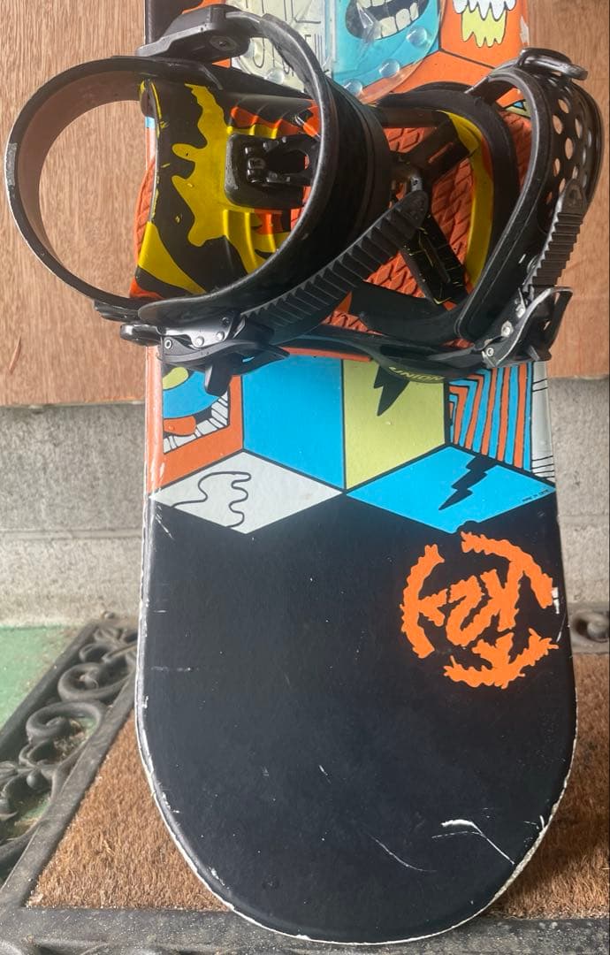 【送料込み】★子供用K2スノーボード&ユニオンバインディングセット★110cm★