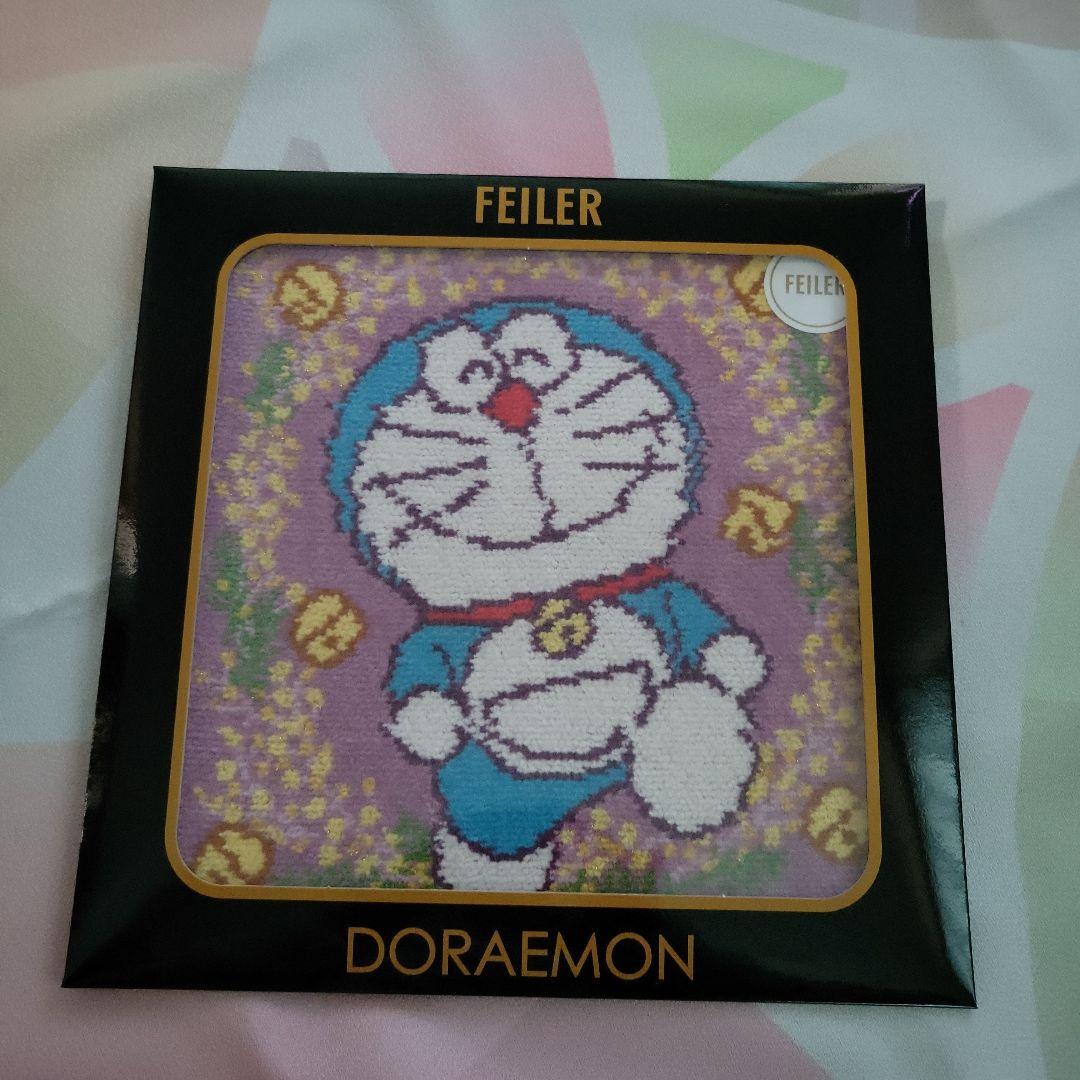 【フェイラー】ドラえもん　LOVELY CATS　MIMOSA　ハンカチ　2枚