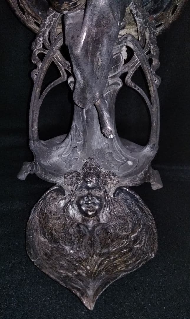 最高級 アンティーク アール・ヌーヴォー様式の鏡 ドレッサー アクセサリーケース