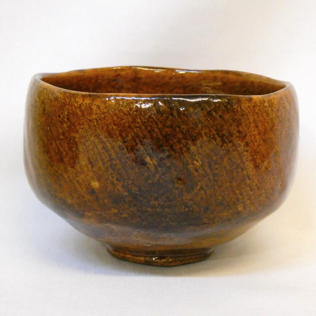 大樋年朗（十代 大樋長左衛門）作 茶碗 飴釉 大樋焼 茶道具 飴楽