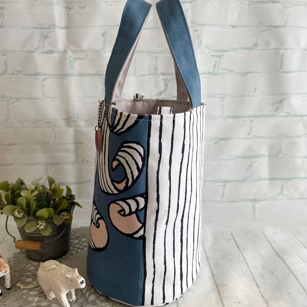 ハンドメイド　バケツトートバッグ　ミナペルホネン　swing　380