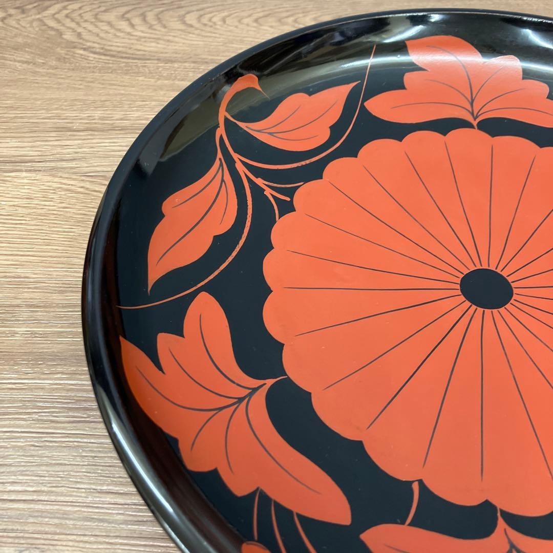 D-5 昭和レトロ 伝統工芸 漆器 菓子鉢 菓子器 2点セット 水澤木製