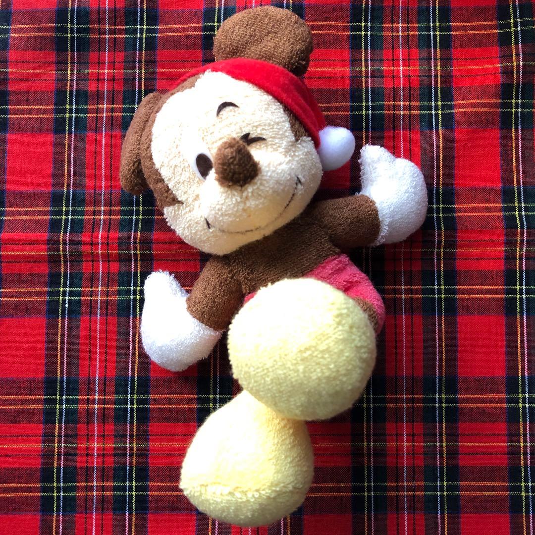 レトロ☆サンアンドスター☆MINIミニミッキーマウス☆サンタ☆ぬいぐるみ☆