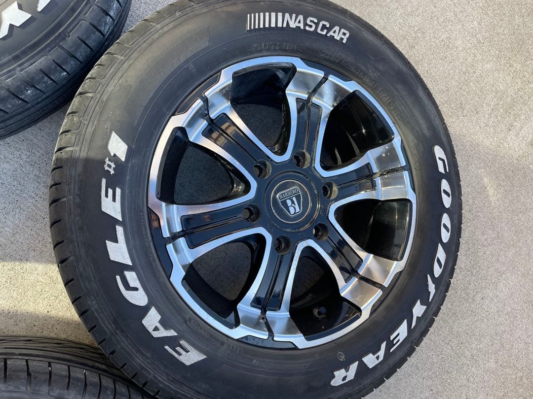 ハイエース　FLEX ホワイトレター　バルベロ　16インチ