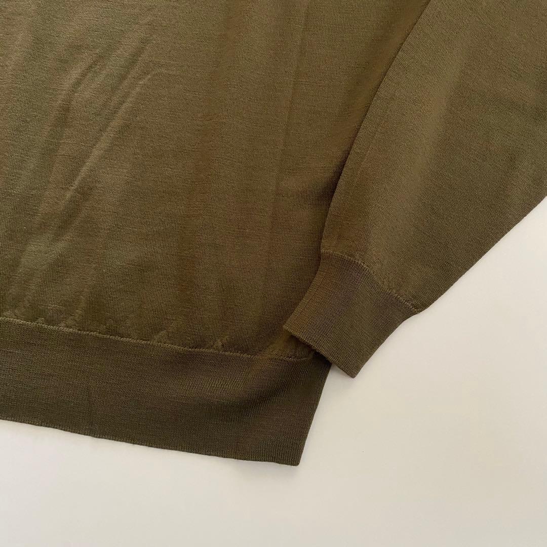 未使用 john smedley タートルネック 30ゲージ M カーキ