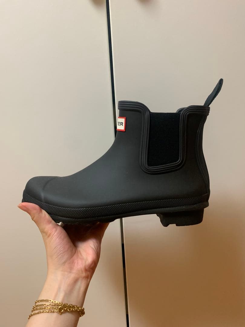 HUNTER レディース オリジナル チェルシー ブーツ - ブラック