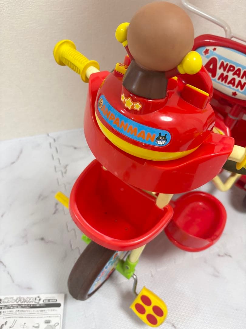 動作OK アンパンマンデラックスII 三輪車　ブザー付き　子供キッズ用品