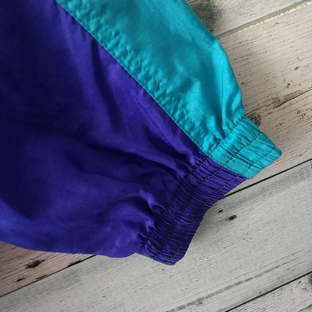 希少☆90s ナイキ 刺繍ロゴ ナイロンジャケット L～XL マルチカラー