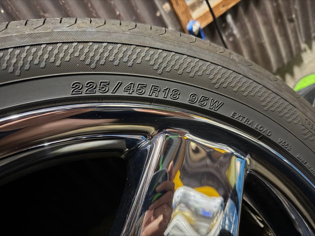 s*w様 30セルシオ 後期　純正オプション　メッキホイール