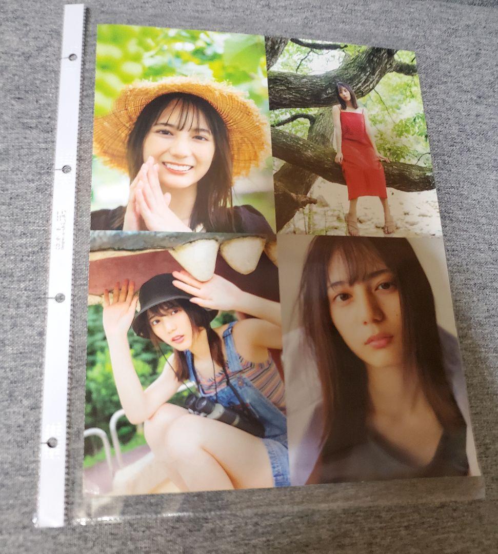 小坂菜緒　写真集ポストカード14枚コンプ+SEVENTEENA4両面フォトカード
