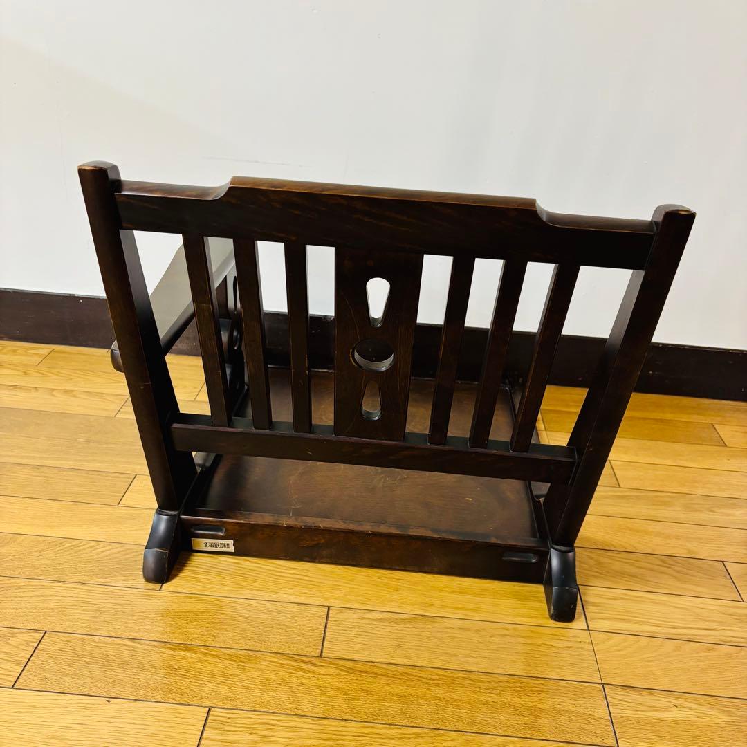 【希少品】北海道民芸家具 片肘付き座椅子 木製　送料込み