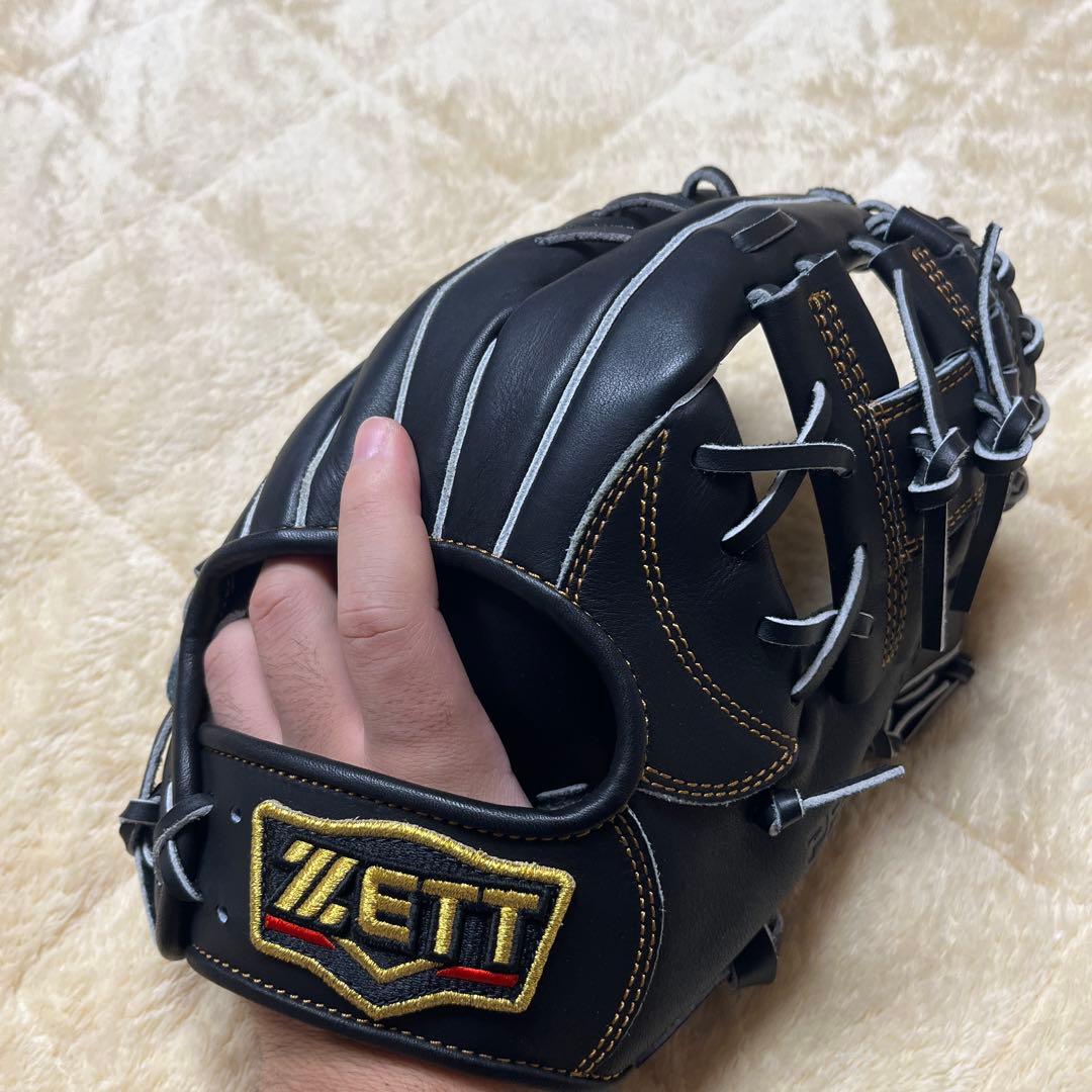 ZETT 黒 軟式グローブ プロステイタス