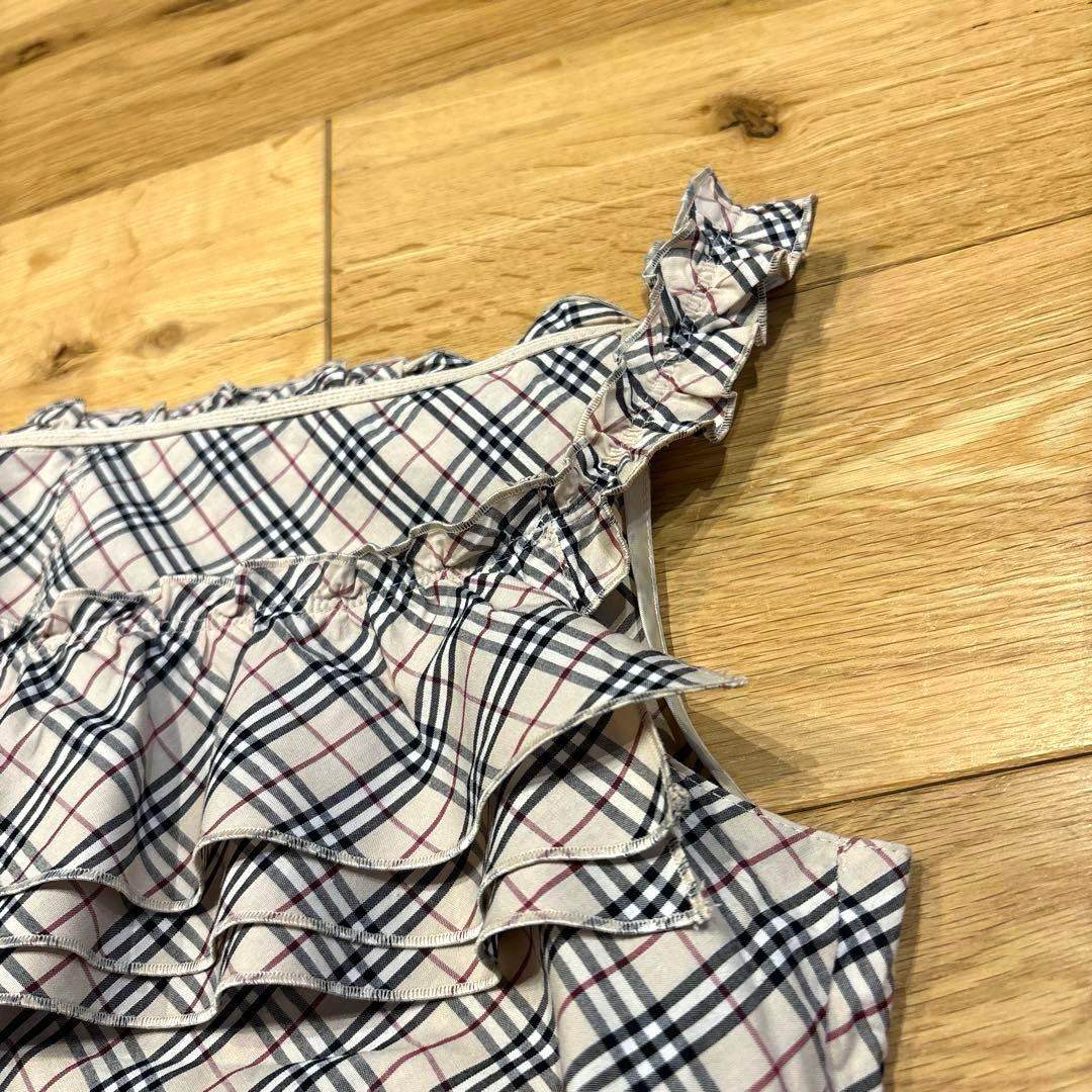【バーバリーブルーレーベル】✳︎かわいいノバチェック柄キャミソール✳︎36size