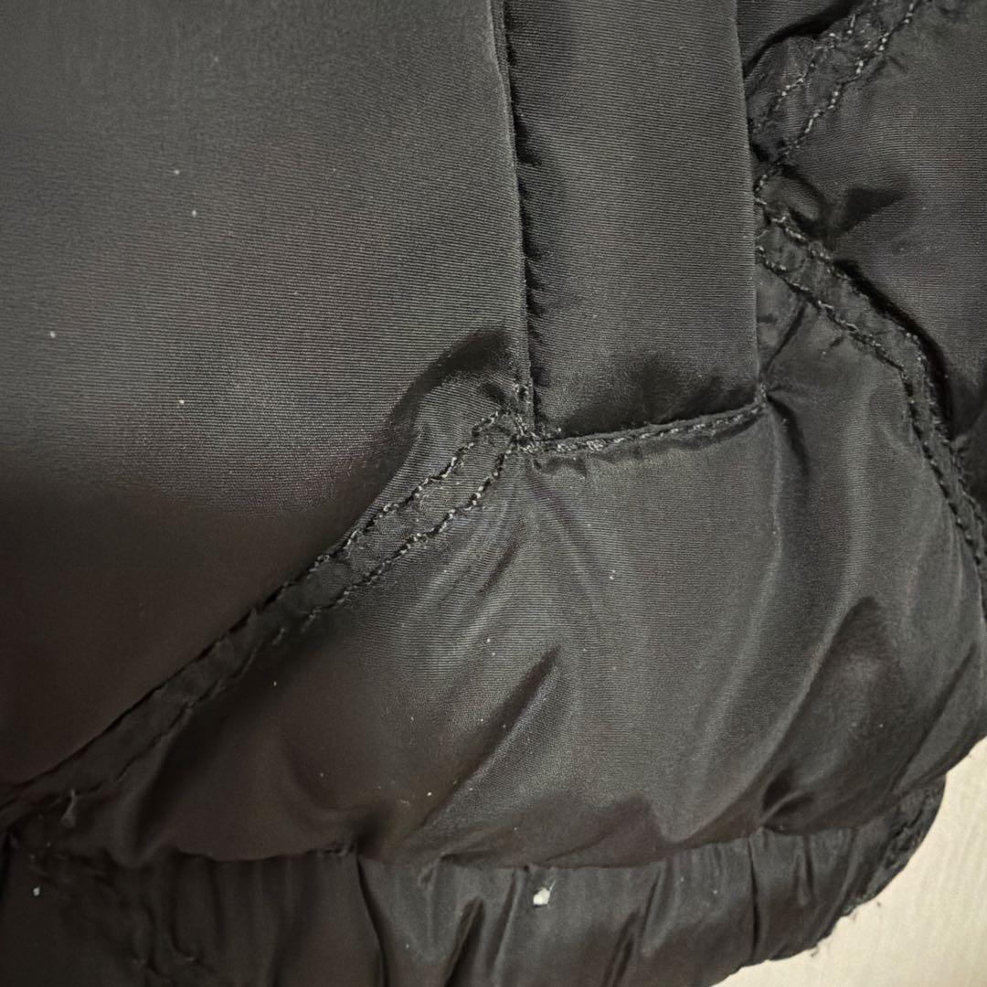 PRADA プラダ メタルロゴ ワッペン フーデッド ダウン ジャケット 52