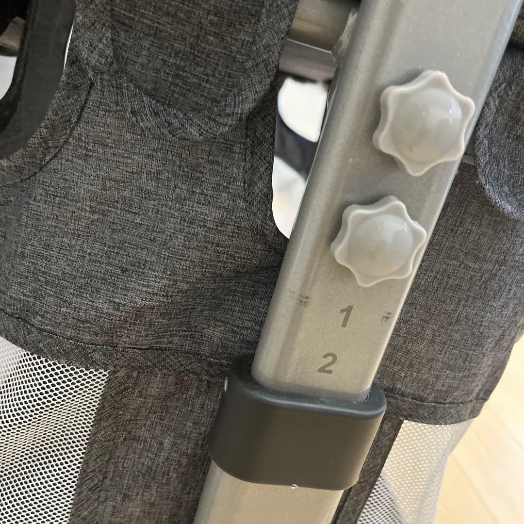 Bellababy 折りたたみベビーベッド グレー