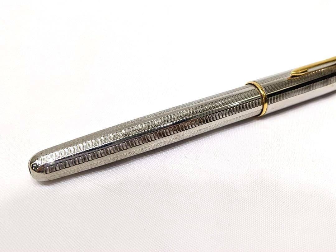 PARKER パーカー 万年筆 18K 750 シルバー×ブラック K18