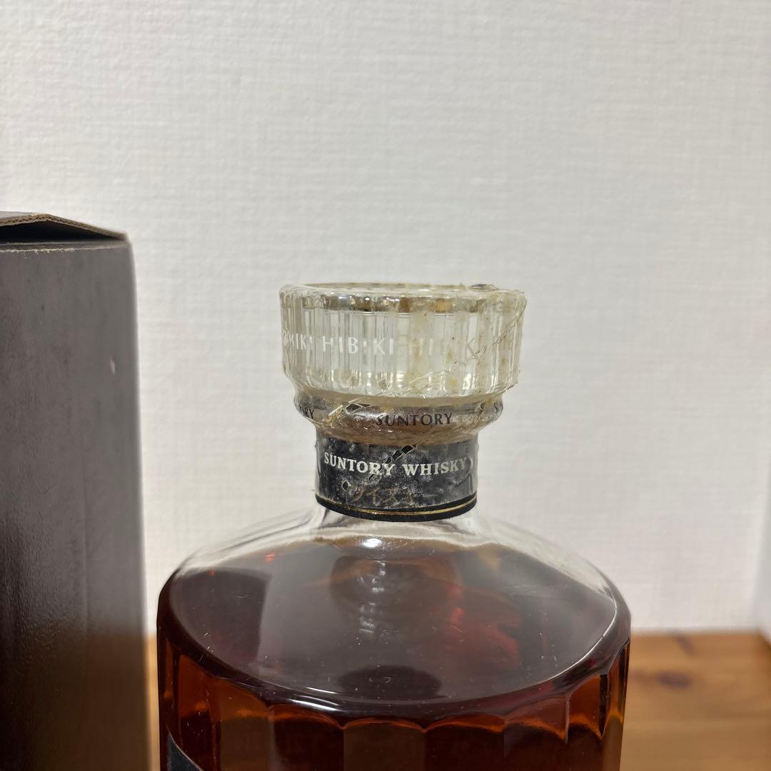 サントリーウイスキー　響21年　金キャップ　旧ボトル　箱付き　未開封❷