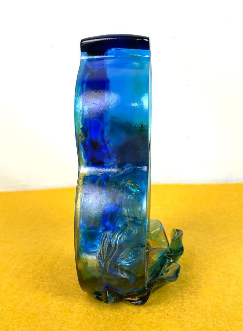 希少 琉園 tittot 高級ガラス工藝 台湾 福禄綿享 鼠 瑠璃ガラス