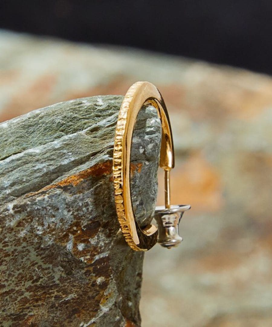 超美品 箱付 タグ付 HARIM ハリム レインピアス K18コーティング