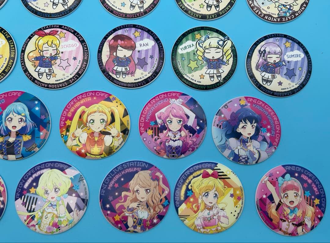 アイカツ アニON バッジ マグバッジ 缶バッジ いちご など 37個